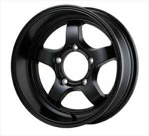 JA11/JB31 ジムニー ZERO-1 ハイパーS 16インチ 5.5J P.C.D=139.7 5穴 INSET=-20 リム=92mm フラットブラック 4本セット