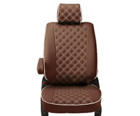 JB74W ジムニーシエラ JC/JL シートカバー キルティングタイプ ブラウン×アイボリーステッチ