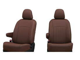 MR52S/MR92S ハスラー 助手席背面バックテーブル無し車用 シートカバー ライン ブラウン×アイボリーステッチ