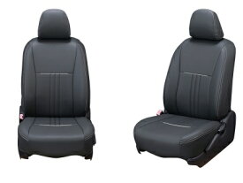 MR52S/MR92S ハスラー 後席両側パーソナルテーブル有り車用 シートカバー アクセント ブラック×ホワイト
