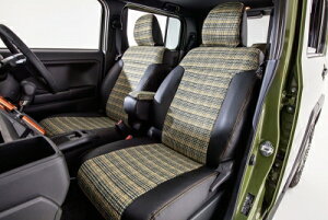 LA900 LA910 タフト シートカバー LIGHT GREEN×HOUNDSTOOTH