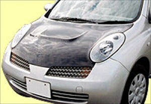 K12 マーチ エアロボンネット FRP