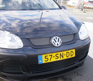 VW GOLF V Radiator Grille with mesh badgeless