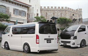 ハイエース 200系 3型 PANDEMIC REVISION1 REAR WING ハイマウントウォッシャーノズル穴:無 塗装済み