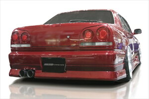 スカイラインセダン R34 FALCON リアバンパー 塗装取付込
