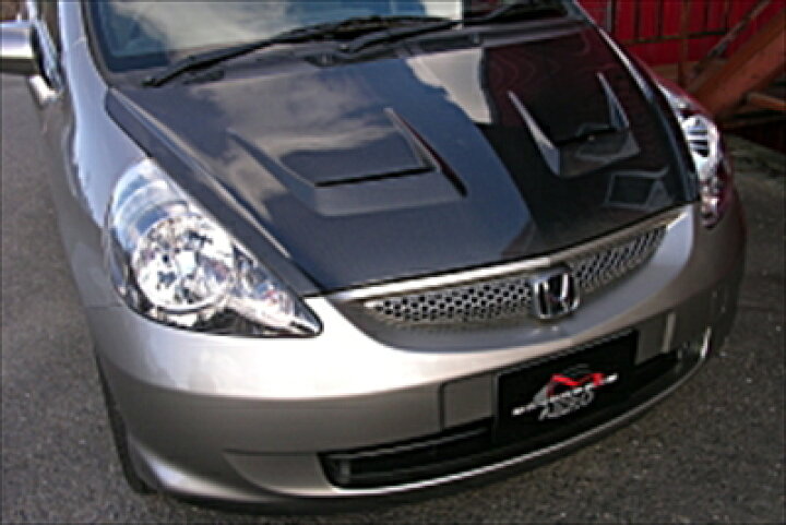 楽天市場】GD3 フィット エアロボンネット カーボンFRP : Autostyle