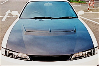 S14 シルビア 後期 エアロボンネット カーボンFRP クリア塗装済み：Autostyle