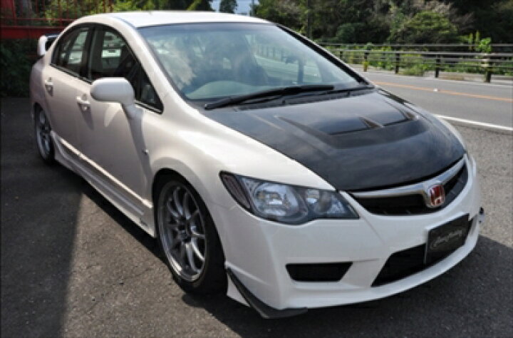 楽天市場】FD2 シビック TYPE R エアロボンネット カーボン/FRP製 