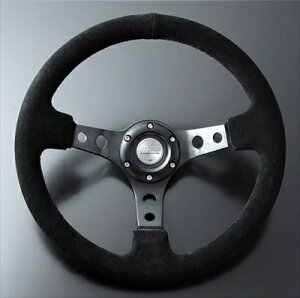 D1 SPEC DEEP70 ステアリング バックスキンタイプ ステッチカラー:ブラック 径:35φ