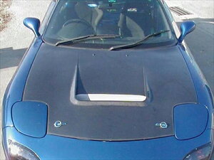 FD3S エアロボンネット:カーボン クリア塗装済み