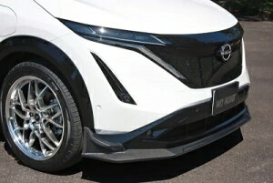 FE0 ARIYA アリア フロントリップスポイラー 平織りカーボン クリア塗装取付