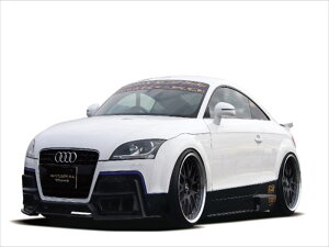 AUDI TT 8J GECKO U4th フロントバンパーオプション品 リップカーボン クリア塗装済み