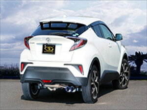 CHR 前期 NGX50 ガソリン車専用 Vertex P.B.S搭載マフラー 右ダブル出し/チタンテール