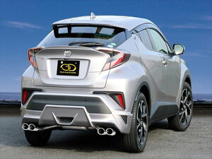 CHR 前期 NGX50 ガソリンターボ 2WD車専用 Vertex P.B.S搭載マフラー 左右4本出し(オーバルテール) TRD Aggressive Style用ポリッシュテール