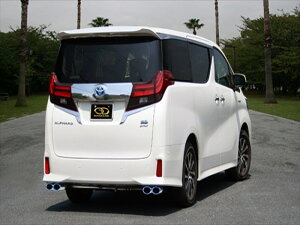 アルファードハイブリッド AYH30W SR PASION EVO P.B.S搭載マフラー 左右4本出し チタニウムブルーテール