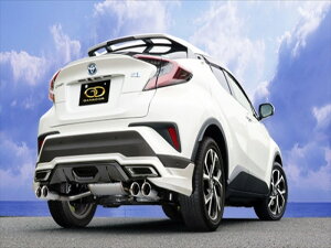 CHR 前期 ZYX10 Vertex P.B.S搭載 左右ダブル出しマフラー モデリスタ BOOST IMPULSE STYLE エアロ装着車専用:ステンレステール 取付込