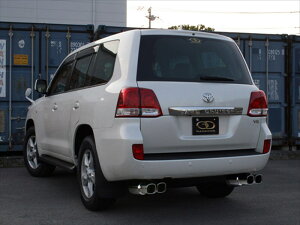 ランドクルーザー 200系 前期 Vertex 4WD/SUV ステンレスマフラー P.B.S無し 標準バンパー 左右 4本出し スクエアタイプ 取付込