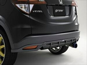 ヴェゼル(ハイブリッド) RU1-4 リアハーフスポイラー 塗装済 ティンテッドシルバーメタリック (NH823M) 塗装取付込