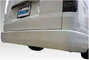 ハイエース 200系 リアバンパー標準ボディー用 マフラーレス 塗装取付込