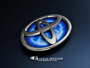 ヴィッツ 90系 ヒートブルーエンブレム EARTH W130 リア用Tマーク ブラッククローム