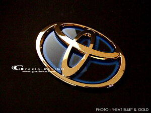 アイシス 10系 ヒートブルーエンブレム W130 リア用Tマーク ゴールドクローム