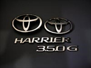 ハリアー 30系 ブラッククローム エンブレム 前後4点セット グレードロゴ AIRS