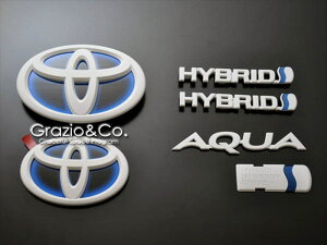 ランドクルーザー 200系 ヒートブルーエンブレム W140 リア用Tマーク マッドホワイト