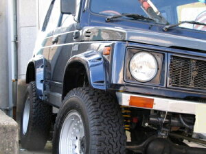 ジムニー JA12/22/JB32 ワーカースタイル オーバーフェンダー90mm 塗装取付込