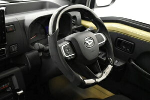 ハイゼットカーゴ/アトレー(S700/S710)ステアリング リアルカーボン/スエードタイプ