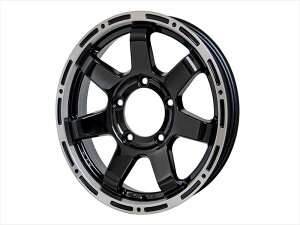 JB64W ジムニー マッドクロス MC76 16インチ 5.5J ブラック&リムポリッシュ 4本セット