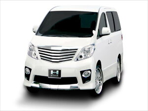 アルファード H20/25 フロントバンパーガーニッシュ 前期 (つや消しブラック) 塗装取付込