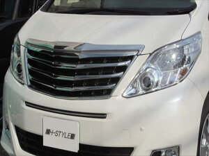 アルファード H20/25 後期 フロントメッキグリル 付属グリルパーツ 標準設定色 (塗装済) ホワイトパール 070 取付込