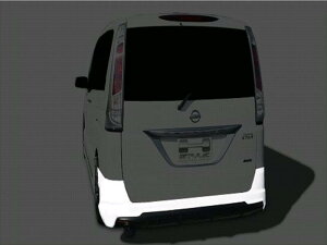 セレナ C26 ハイウェイスター リヤスカート 素地 塗装取付込