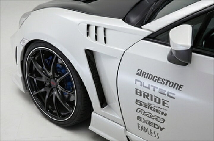 楽天市場】86 ZN6前期後期共通 N-SPEC フロントエアロフェンダー FRP製 