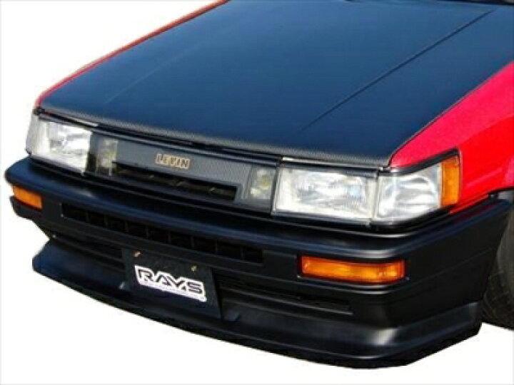 楽天市場】AE86後期レビン用前期形状フロントリップスポイラー 