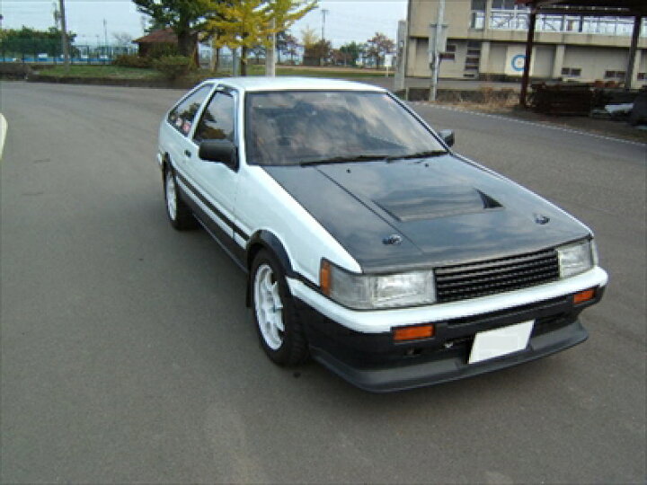 楽天市場】AE86 レビン ボンネットTYPE2 (フードロック付) カーボン 