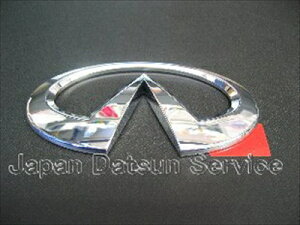 V36スカイライン セダン リアエンブレム インフィニティーマーク シルバー