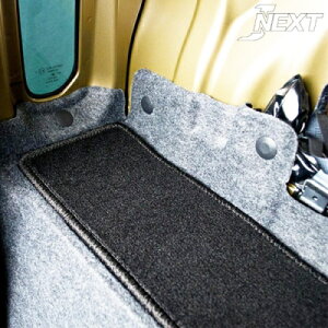 ハイゼットジャンボ S500P/S510P 前期/後期 リアキャビン用 トレイマット 起毛タイプ ブラック×ブラック