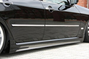 フーガ Y50 前期 Hybrid サイドステップ アミ付き 塗装取付込