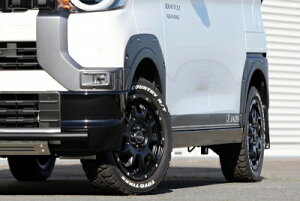 B3系 デリカミニ JAOS フェンダーガーニッシュ type-X 塗装品 マットブラック