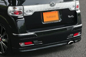 タントカスタム L350 COMPLETE リアバンパー(メッキモール・ダクトメッシュ付) 塗装取付込