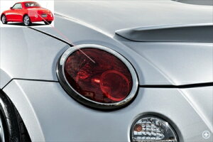 コペン L880K テールランプリング 左右セット メッキ調