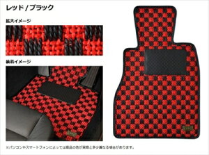 プリウス ZVW30 前期 フロアマット 4点セット シザル カラー:レッド/ブラック