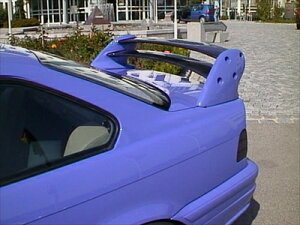 BMW E36 All Models Rear Wing 4part Carbon Inserts Sedan with Brakelight hς
