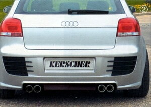 AUDI A3 8P Rear Silencer 4x76mm 5-doors