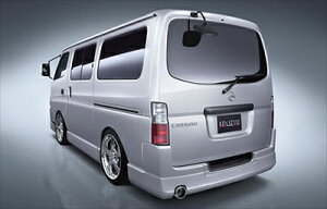 E25 CARAVAN 後期 URBAN リアハーフスポイラー 塗装取付込