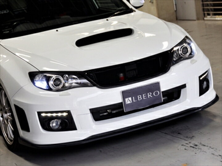 楽天市場】インプレッサ GRB/F 後期 ALBERO フロントリップスポイラー 