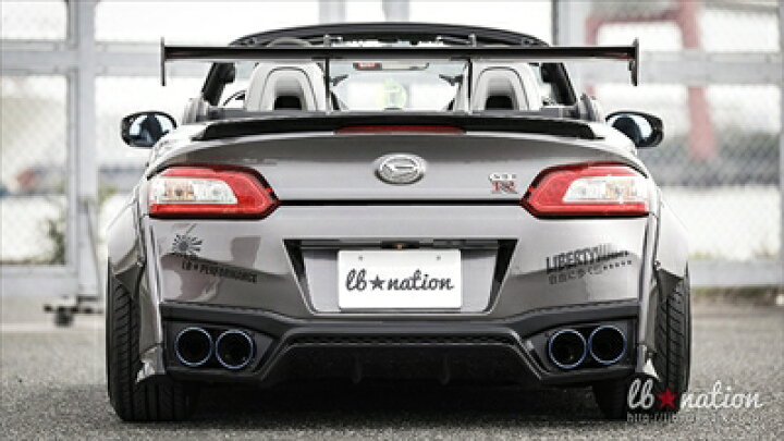 楽天市場】コペン ローブ LA400K lb☆nation GT-K リアウイングVer.1 