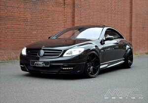 BENZ CL W216 MEC Design Front Helf Spoiler with mesh inset �� Lighting Set 2x2 Slim LED �h����t��