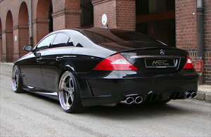 MEC Design BENZ CLS W219 Rear Spoiler 3pc in Carbon (Carbon Finish) t